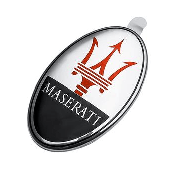 マセラティ　純正エンブレム MASERATI 純正 部品 エンブレム 73 x 45 mm - iCarCompanion