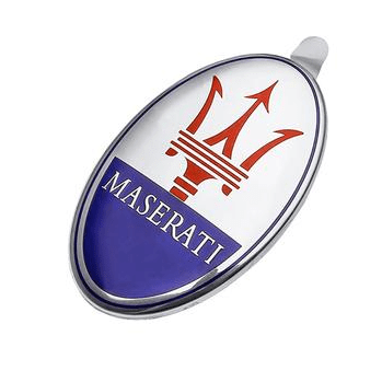 マセラティ　純正エンブレム MASERATI 純正 部品 エンブレム 73 x 45 mm - iCarCompanion