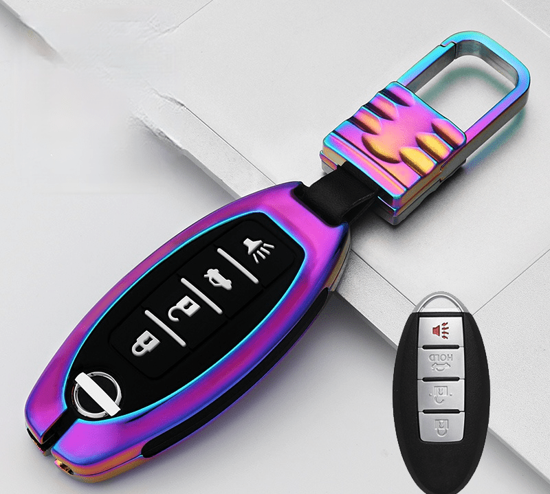 日産NISSAN インテリジェントキーケース キーカバー 高級品 軽量 3/4/5ボタン - iCarCompanion