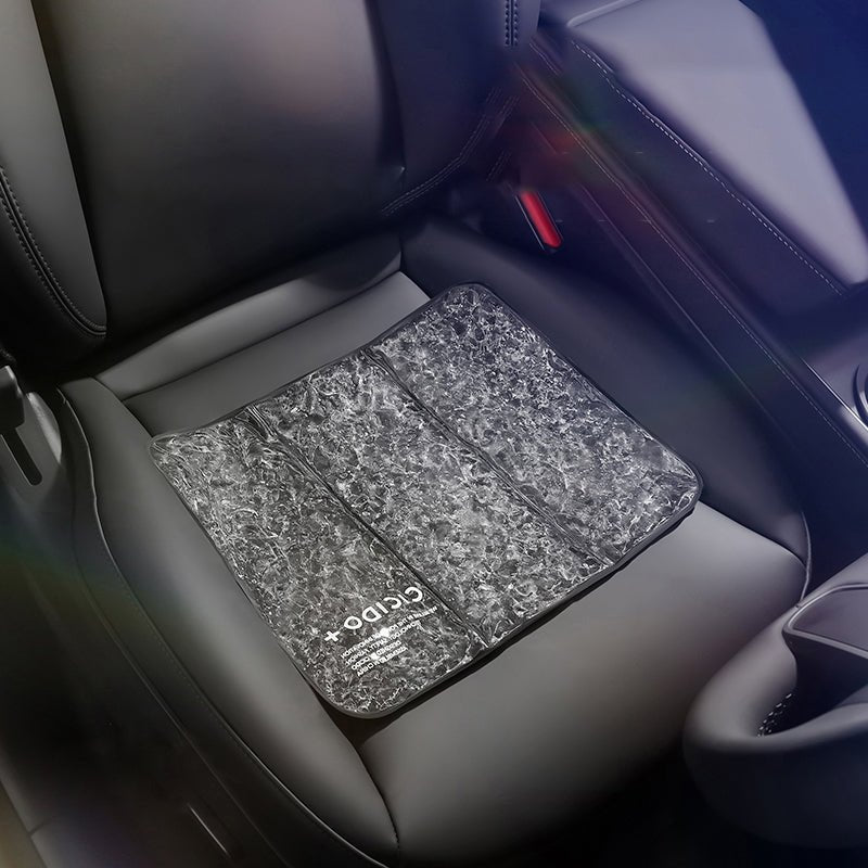 座布団 夏用 クールマット 涼感 車クッション 極薄 通気性 丸洗いOK すずしい - iCarCompanion