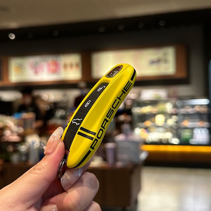 ポルシェPorsche専用キーケース オシャレ 高級感 全面保護 特別デザイン 多色キーカバー キーホルダー - iCarCompanion