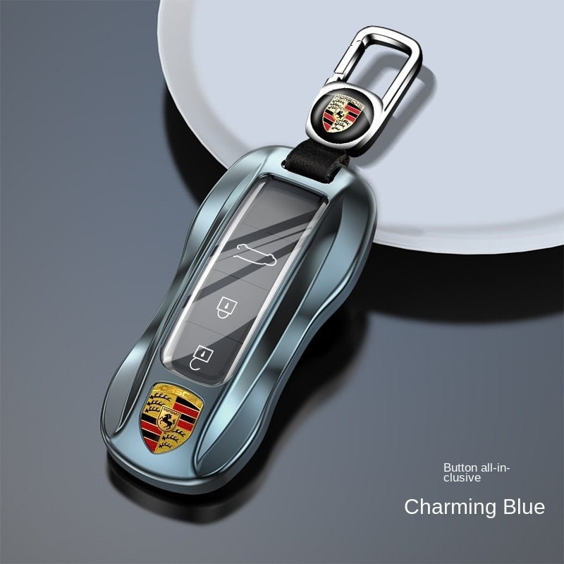 ポルシェPorsche専用キーケース オシャレ 高級合金 贅沢触感 流れ光沢 多色キーカバー キーホルダー - iCarCompanion