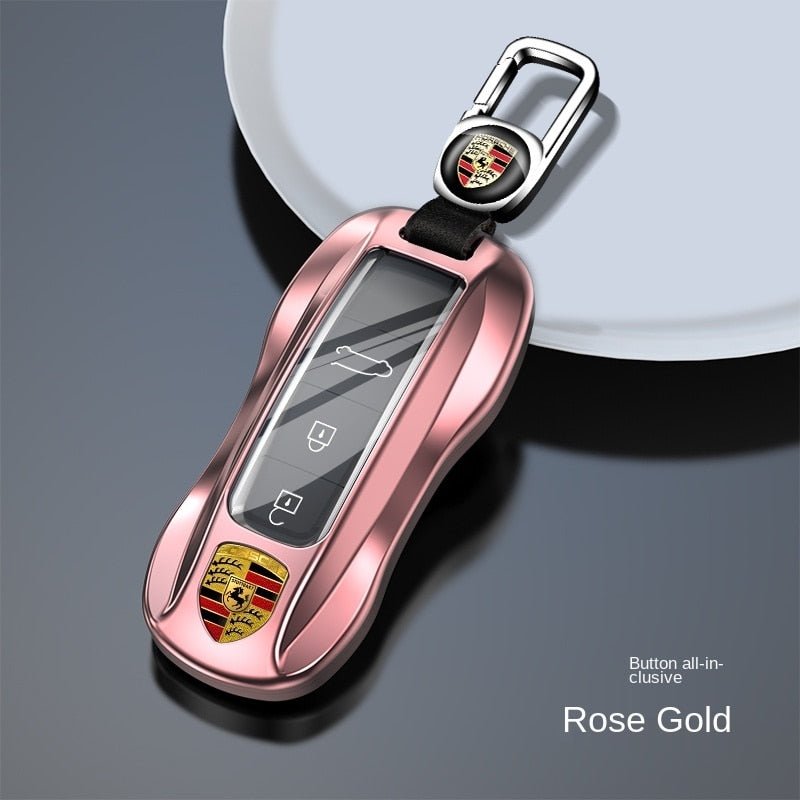 ポルシェPorsche専用キーケース オシャレ 高級合金 贅沢触感 流れ光沢 多色キーカバー キーホルダー - iCarCompanion