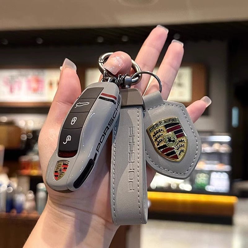 ポルシェPorsche専用キーケース オシャレ 高級感 全面保護 特別デザイン 多色キーカバー キーホルダー - iCarCompanion