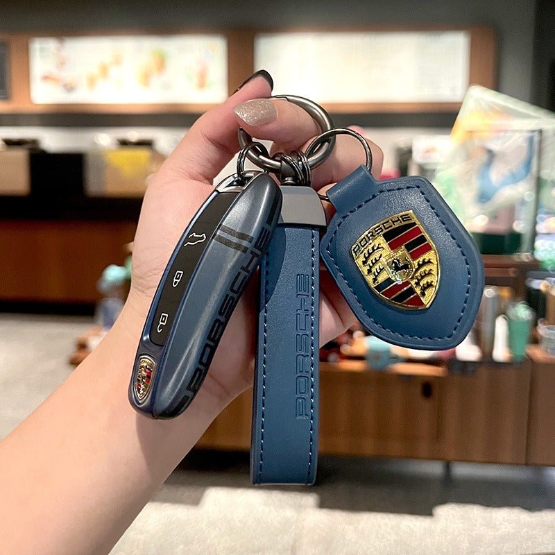 ポルシェPorsche専用キーケース オシャレ 高級感 全面保護 特別デザイン 多色キーカバー キーホルダー - iCarCompanion