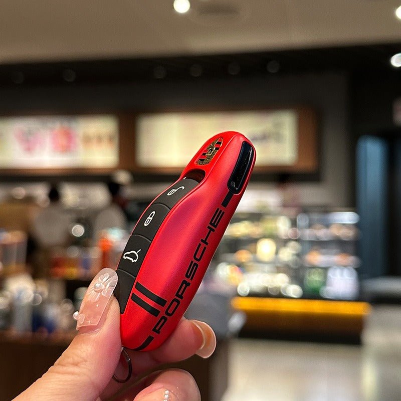 ポルシェPorsche専用キーケース オシャレ 高級感 全面保護 特別デザイン 多色キーカバー キーホルダー - iCarCompanion