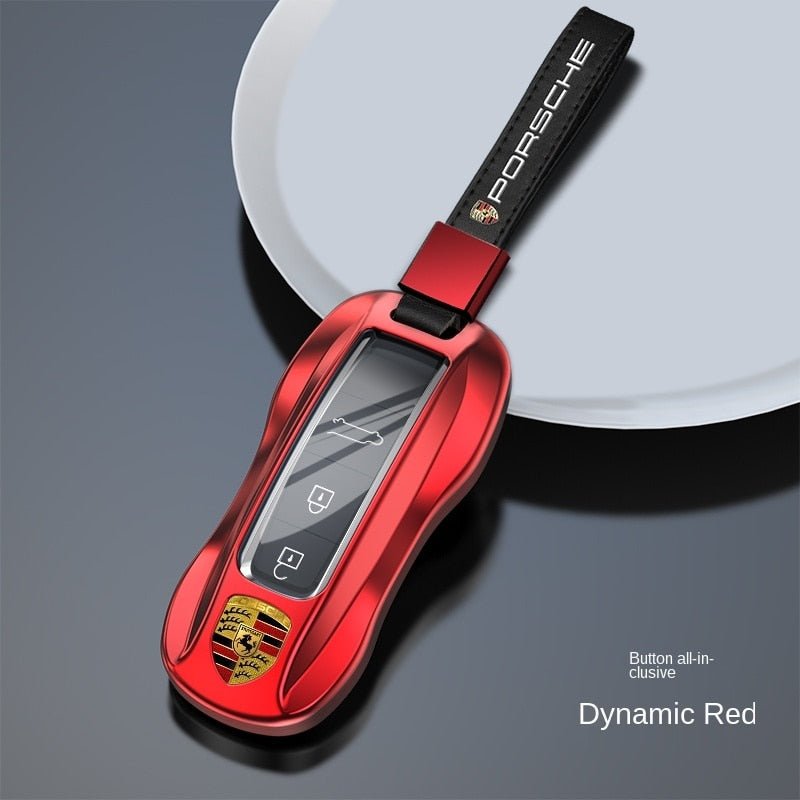 ポルシェPorsche専用キーケース オシャレ 高級合金 贅沢触感 流れ光沢 多色キーカバー キーホルダー - iCarCompanion
