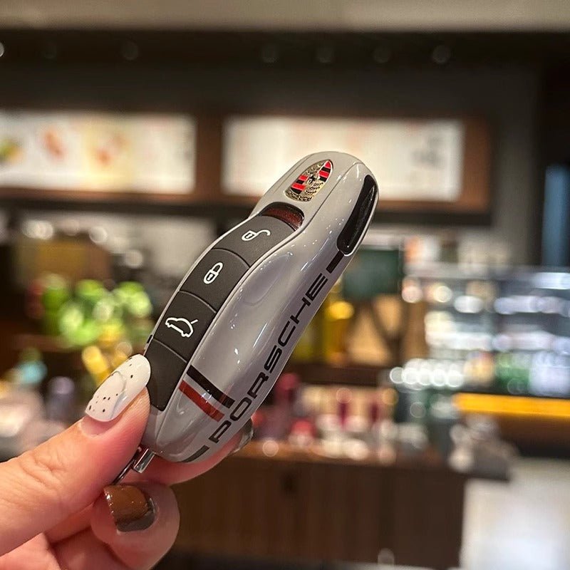 ポルシェPorsche専用キーケース オシャレ 高級感 全面保護 特別デザイン 多色キーカバー キーホルダー - iCarCompanion