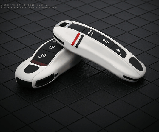 ポルシェPorsche専用キーケース オシャレ 高級感 全面保護 特別デザイン 多色キーカバー キーホルダー - iCarCompanion