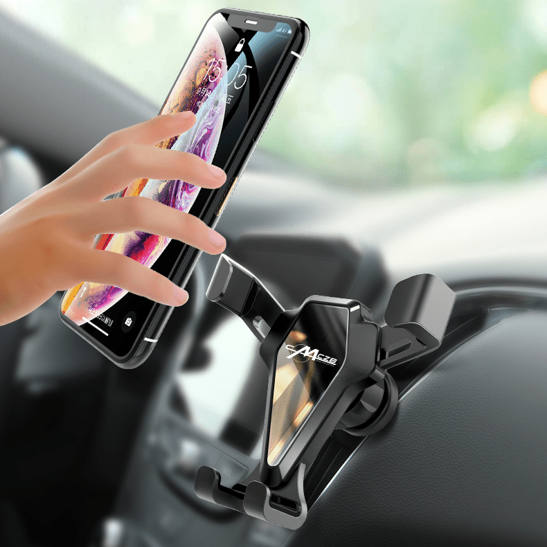 車載ホルダー スマホホルダー 重力式自動開閉 エアコン吹き出し口用 全機種 - iCarCompanion