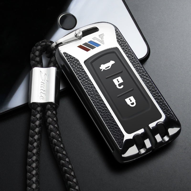 三菱 スマートキーケース キーカバー キーホルダー キーケース フィット リモコン用 汚れ、傷防止 - iCarCompanion
