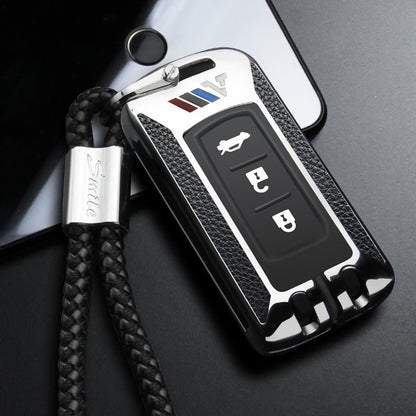 三菱 スマートキーケース キーカバー キーホルダー キーケース フィット リモコン用 汚れ、傷防止 - iCarCompanion