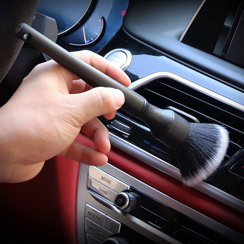 洗車ブラシ ブラシセット 柔らかい天然豚毛 ディテールブラシ 隙間ブラシ 筆タイプ - iCarCompanion