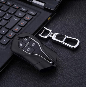 マセラティ ギブリ レヴァンテ クワトロポルテ キーカバー 柔らかい キーケース 保護カバー カスタム - iCarCompanion