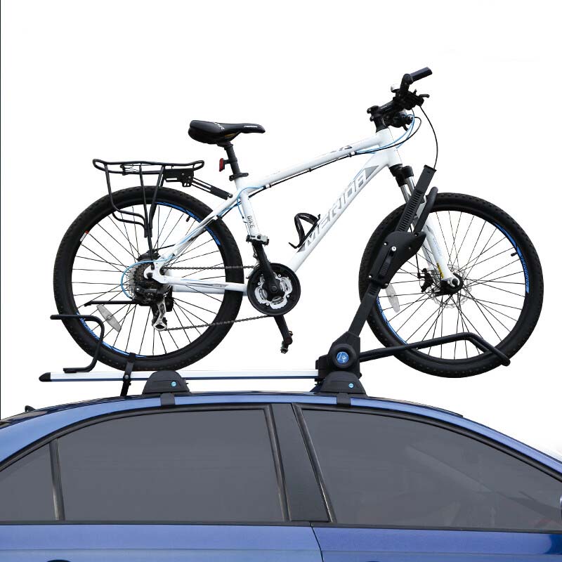 ルーフ自転車ラック 高級合金 四重固定 使いやすい ダブル盗難対策 サイクルキャリア - iCarCompanion