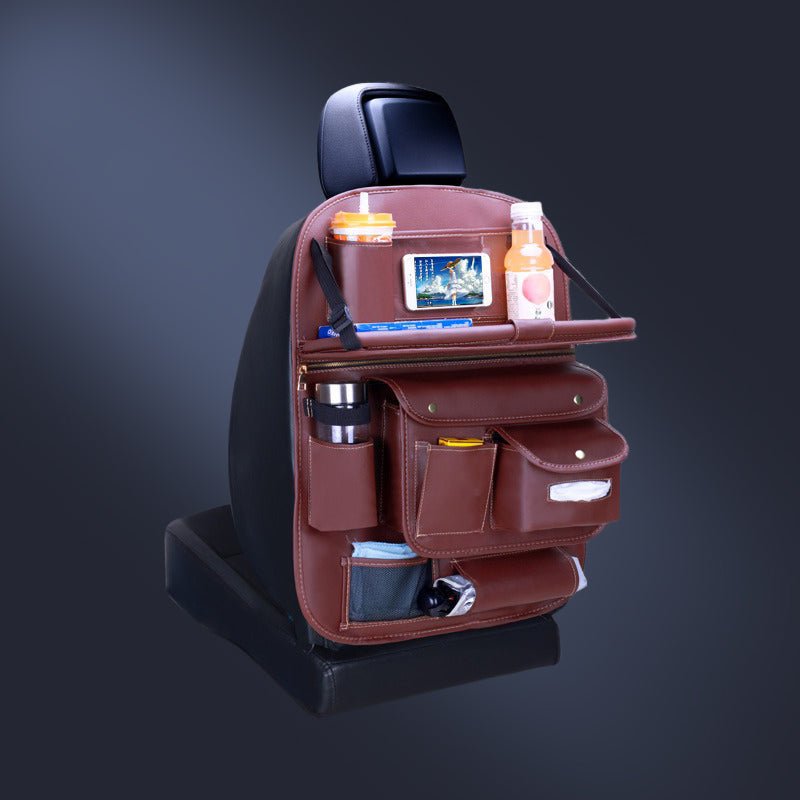 多機能シートバック収納袋 吊り掛け式 大容量 アクセサリー 防水 汎用 汚れ防止 - iCarCompanion