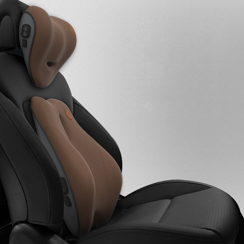マッサージクッション 人間工学 高品質 低反発メモリーフォーム 疲労回復 車用 - iCarCompanion