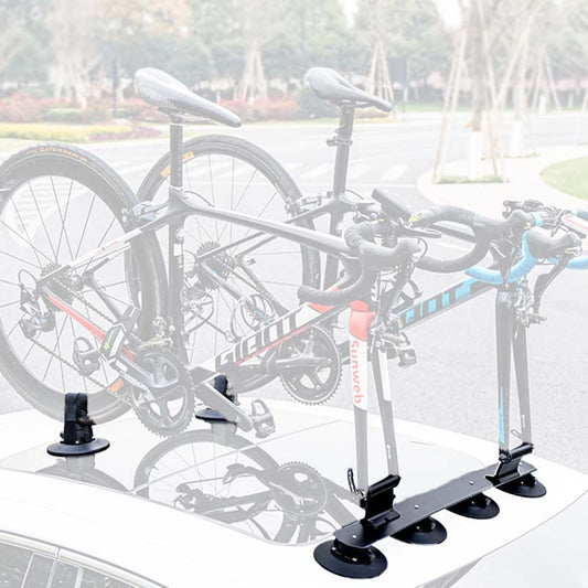 ルーフ自転車ラック 吸盤式 全車種対応 軽量 使いやすい 安定 多色 おしゃれ サイクルキャリア - iCarCompanion
