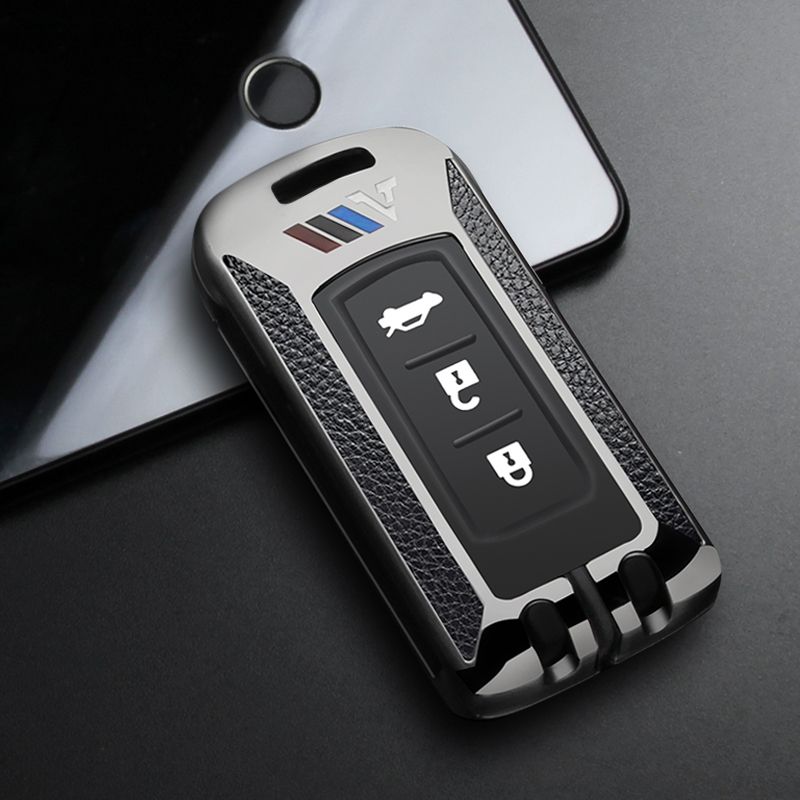 三菱 スマートキーケース キーカバー キーホルダー キーケース フィット リモコン用 汚れ、傷防止 - iCarCompanion