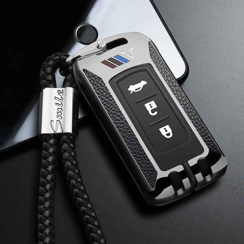 三菱 スマートキーケース キーカバー キーホルダー キーケース フィット リモコン用 汚れ、傷防止 - iCarCompanion