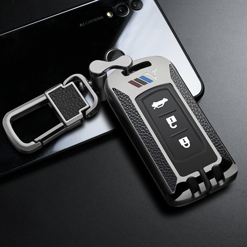 三菱 スマートキーケース キーカバー キーホルダー キーケース フィット リモコン用 汚れ、傷防止 - iCarCompanion