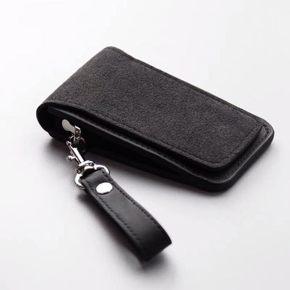 汎用車キーケース 本革キーカバー おしゃれ 贅沢スエード 格好良いデザイン - iCarCompanion