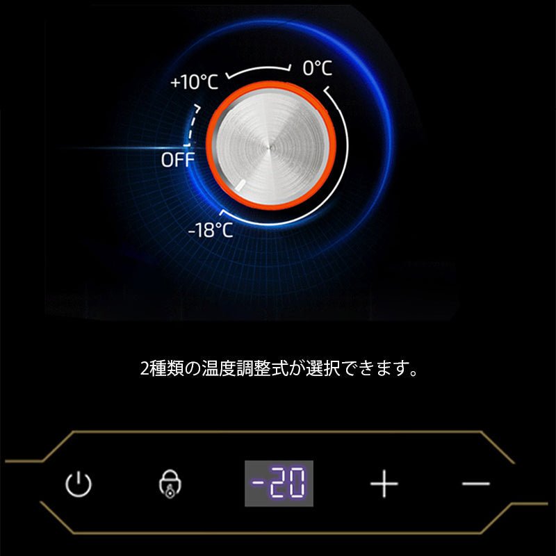 車載 ミニ冷蔵庫 - 18～20℃ ポータブル 急速冷凍 キャンプ アウトドア 車中泊 静音 - iCarCompanion