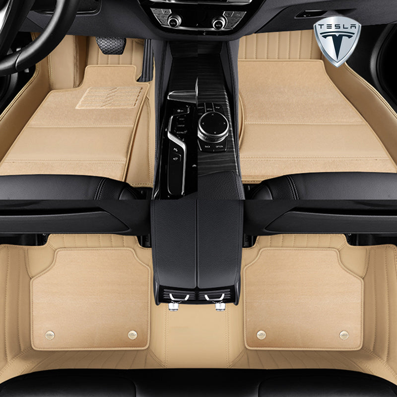 テスラ Model3 Justfit保証 左右ハンドル 社外品 最上級 二重構造立体カーマット 張替え 専用フロアマット | iCarCompanion