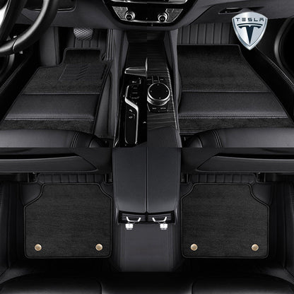 テスラ Model3 Justfit保証 左右ハンドル 社外品 最上級 二重構造立体カーマット 張替え 専用フロアマット | iCarCompanion