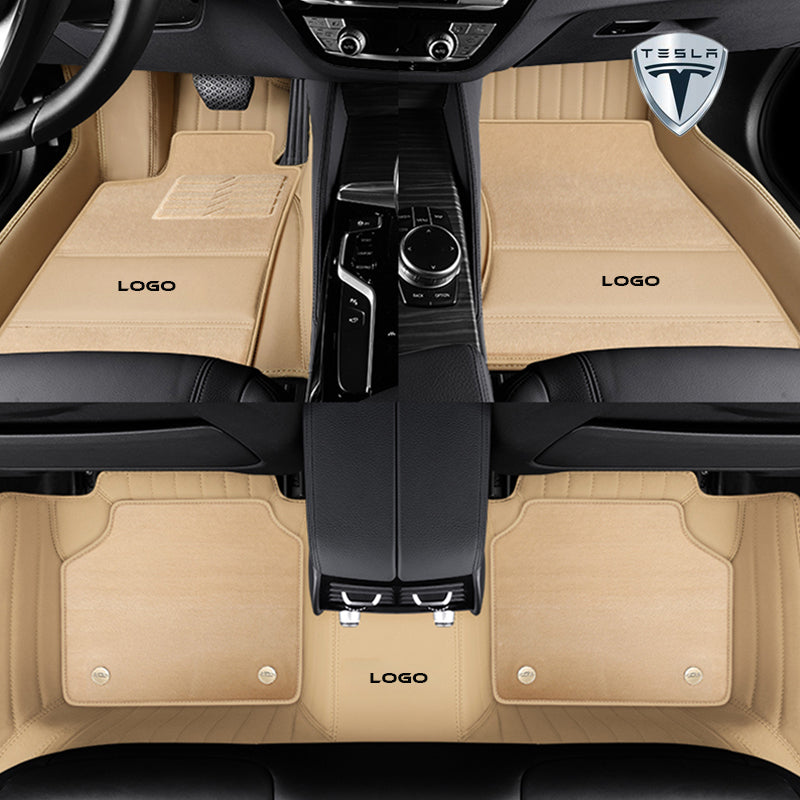 テスラ 全車種 Justfit保証 左右ハンドル 社外品 最上級 二重構造立体カーマット 張替え 専用フロアマット | iCarCompanion