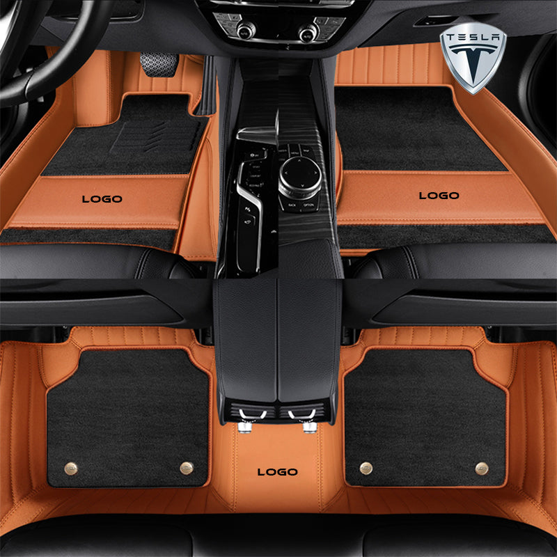 テスラ 全車種 Justfit保証 左右ハンドル 社外品 最上級 二重構造立体カーマット 張替え 専用フロアマット | iCarCompanion