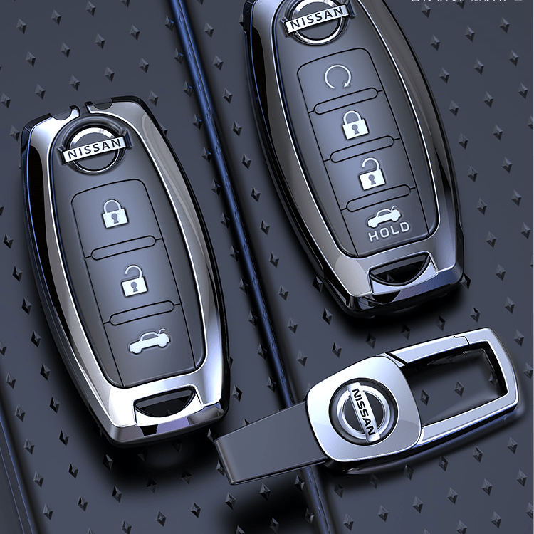 日産 スマートキーケース 車用 キーカバー 高級 TPU 軽量 シリコン キーホルダー 汚れ 落下 傷防止 - iCarCompanion