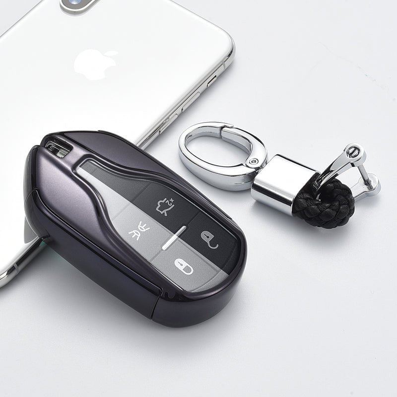 マセラティ スマートキー キーカバー メタリック TPU製 全6色 キーケース メッキ - iCarCompanion