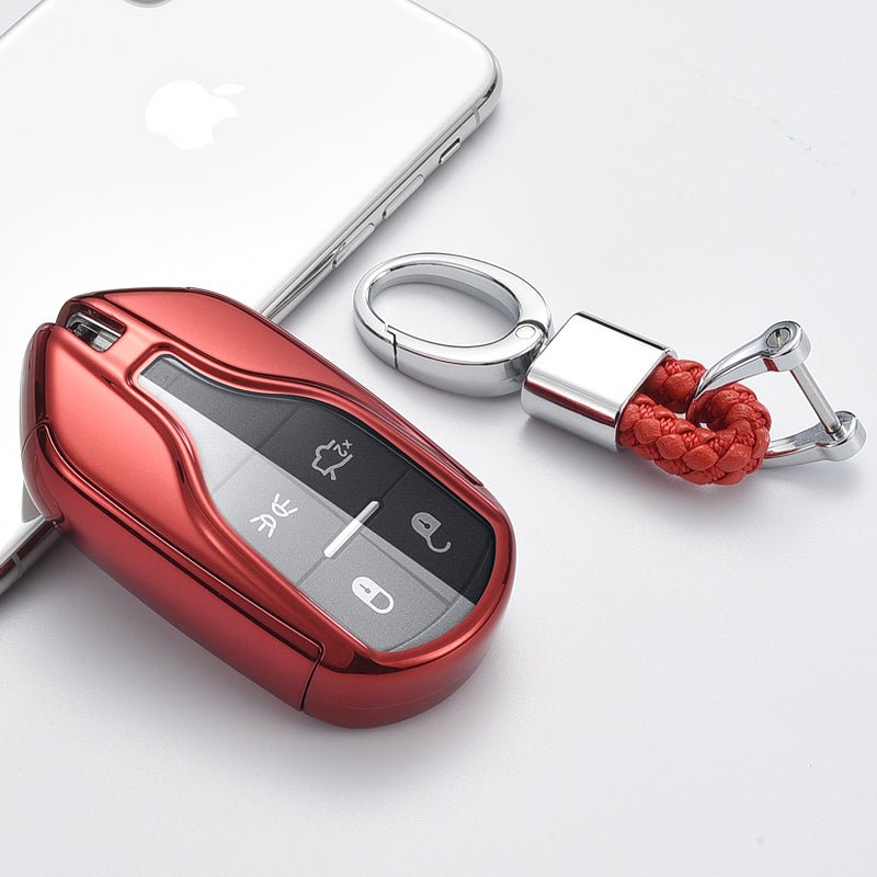 マセラティ スマートキー キーカバー メタリック TPU製 全6色 キーケース メッキ - iCarCompanion