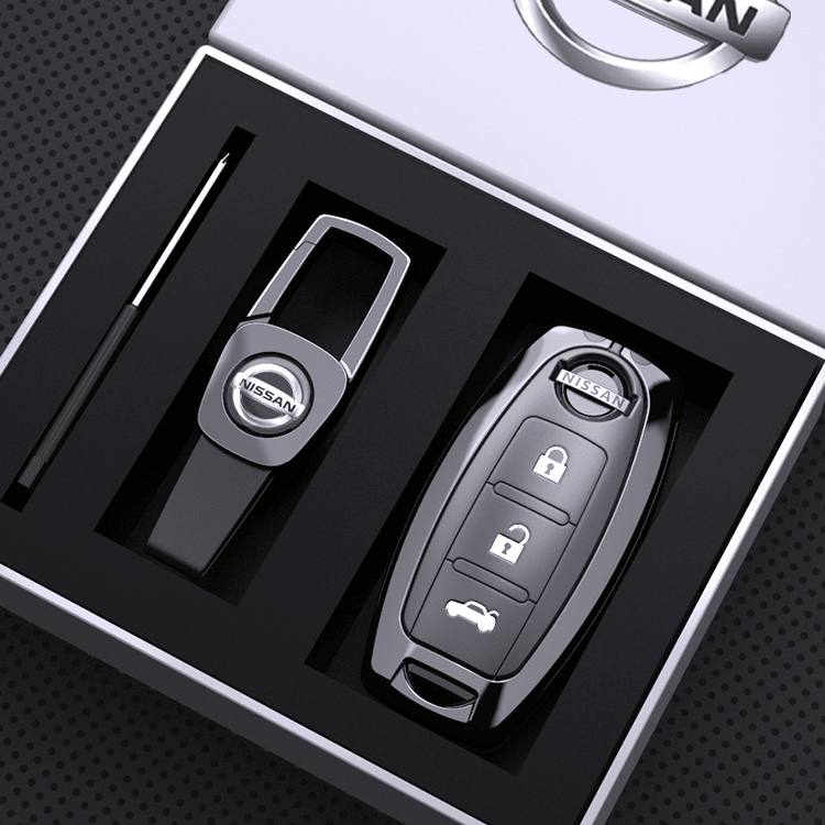 日産 スマートキーケース 車用 キーカバー 高級 TPU 軽量 シリコン キーホルダー 汚れ 落下 傷防止 - iCarCompanion