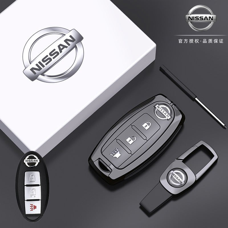 日産 スマートキーケース 車用 キーカバー 高級 TPU 軽量 シリコン キーホルダー 汚れ 落下 傷防止 - iCarCompanion