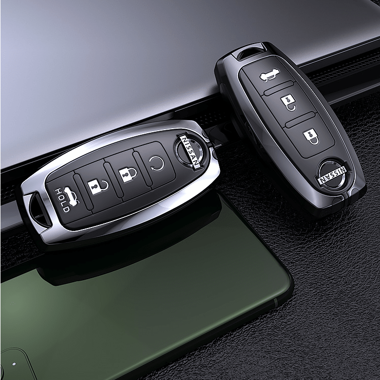 日産 スマートキーケース 車用 キーカバー 高級 TPU 軽量 シリコン キーホルダー 汚れ 落下 傷防止 - iCarCompanion