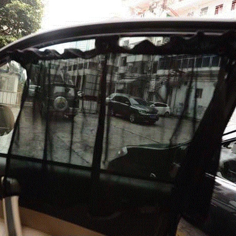 収納着脱簡単 吸盤で装着 快適カーライフ 車用 日よけ 遮光 UVカット 通気 - iCarCompanion