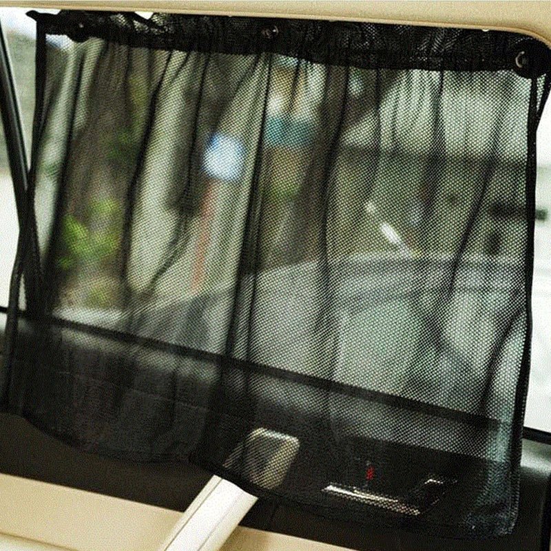 収納着脱簡単 吸盤で装着 快適カーライフ 車用 日よけ 遮光 UVカット 通気 - iCarCompanion