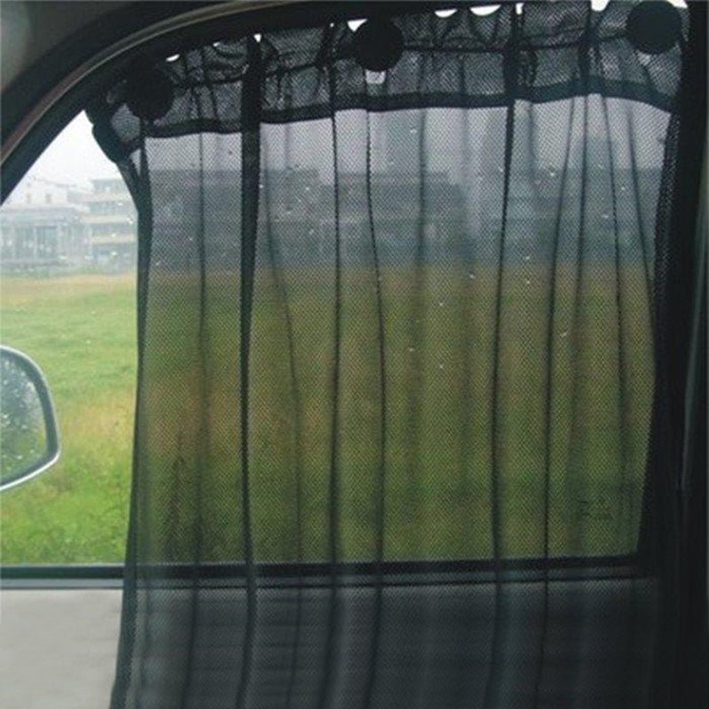 収納着脱簡単 吸盤で装着 快適カーライフ 車用 日よけ 遮光 UVカット 通気 - iCarCompanion