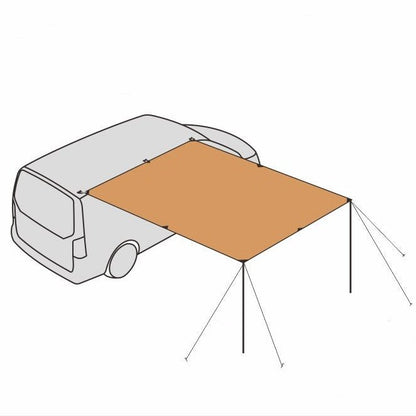 車ルーフテント 全車種 レールなしOK 軽量 便利 多機能 日除け 防水 頑丈 夏ドライブ キャンプ - iCarCompanion